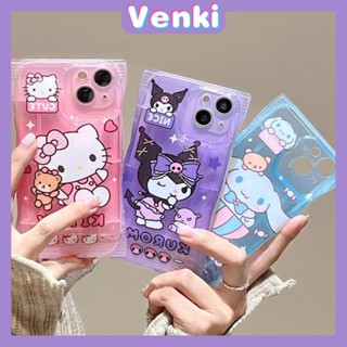 VENKI - Case For iPhone 14 Pro Max Soft TPU Clear Case Snack Case Cartoon Cute Camera Protection Airbag Shockproof For iPhone 14 13 12 11 Plus Pro Max 7 Plus X XR