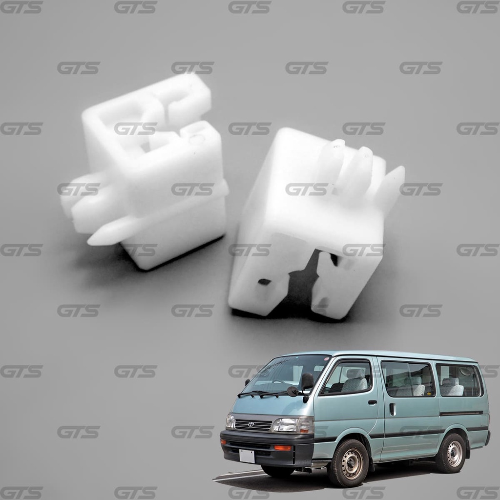 พลาสติกตั้งไฟหน้า 2 ชิ้น ใส่ โตโยต้า คอมมูเตอร์ รถตู้ Toyota LH112 LH113 Van ปี 1989-2004