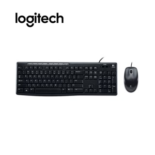 Logitech Wired Mouse + Keyboard MK200 เม้าส์+คีย์บอร์ด รุ่น MK200 แป้นพิมพ์(TH/EN) รับประกัน 1 ปี