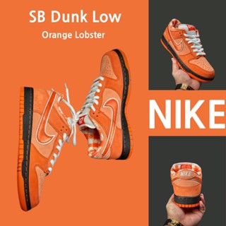 （ยิงจริง）Nike Concepts x Nk SB Dunk Low Orange Lobster ของแท้100%💯รองเท้าผ้าใบ รองเท้า รองเท้าวิ่ง รองเท้า nike-1-4