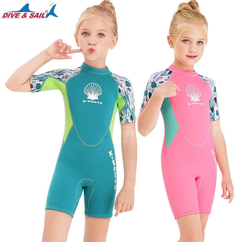 2.5mm Neoprene Youth Kids Wetsuit Shorty Surfing Suit Short Sleeve Diving Snorkeling Swimming Jumpsuit Scuba Dive Swimwe #0