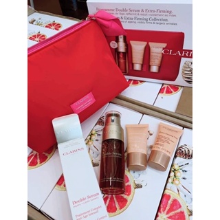 เซต Clarins Double Serum and Extra-Firming Holiday Collection 3 Items + Bag