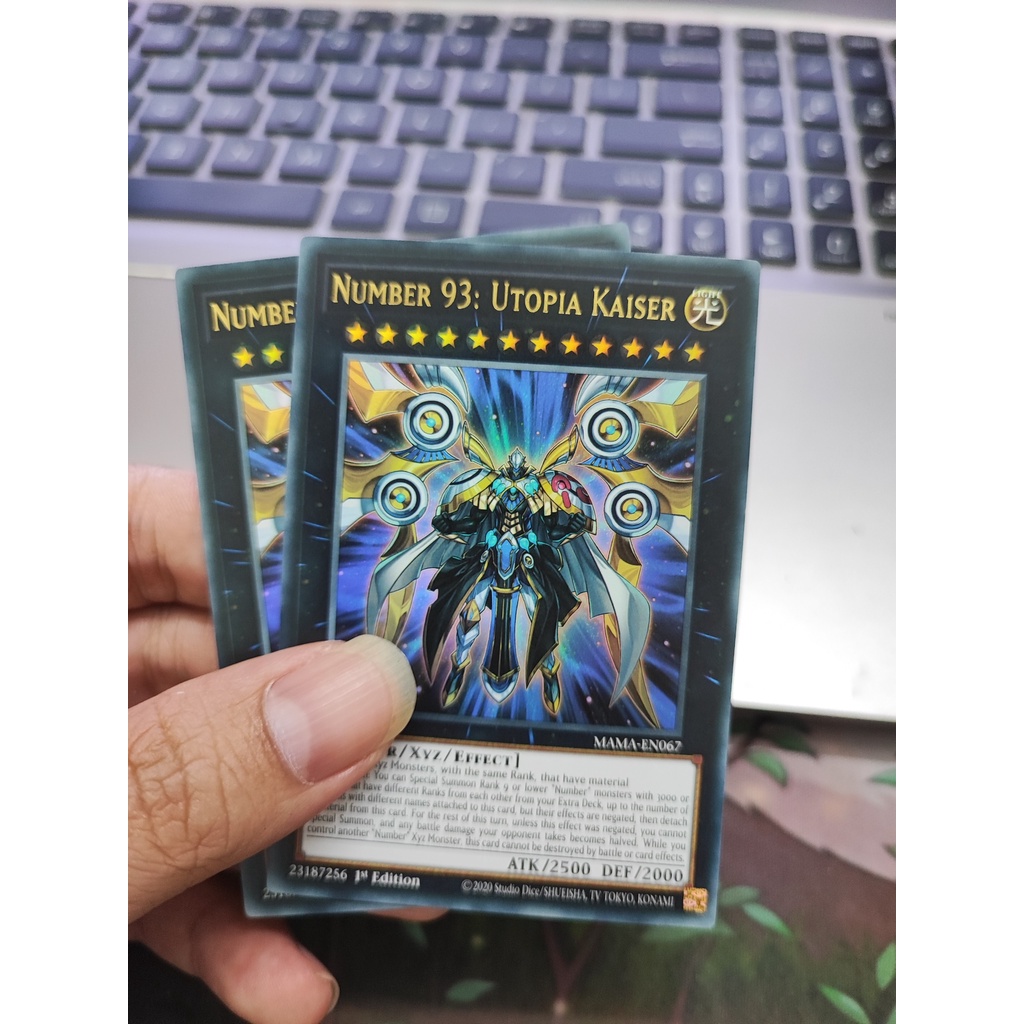 [YFS] การ์ด 1 ใบ PKM/Yugioh TCG หมายเลข 93: Utopia Kaiser - MAMA-EN067 - Ultra Rare 1st Edition