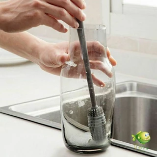 YOYO แปรงล้างขวด ซิลิโคน แปรงล้างขวดด้าม ยาว 32 cm อุปกรณ์ล้างขวดนม พร้อมส่ง Bottle brush