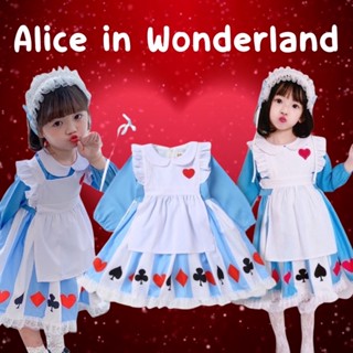 ชุดเจ้าหญิงอลิส Alice in Wonderland (แถมที่คาดผมด้วย) ชุดนี้น่ารักจัดเต็ม ชุดแฟนซี