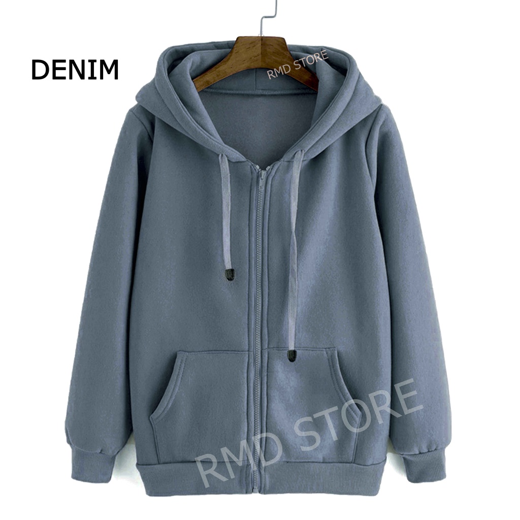 Plain ZIPPER HOODIE JACKET PLAIN SWETER PLAIN JACKET ML XL XXL MEN WOMEN JHONS12