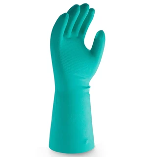 MICROTEX HI-CHEM(1 คู่)ถุงมือยางไนไตรสีเขียว | สำหรับสัมผัสน้ำมัน | สัมผัสสารเคมี | สัมผัสอาหารได้