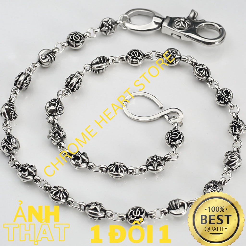 คุณภาพสูง fullbox silver Chrome Heart pants Chain - Chrome Heart Store