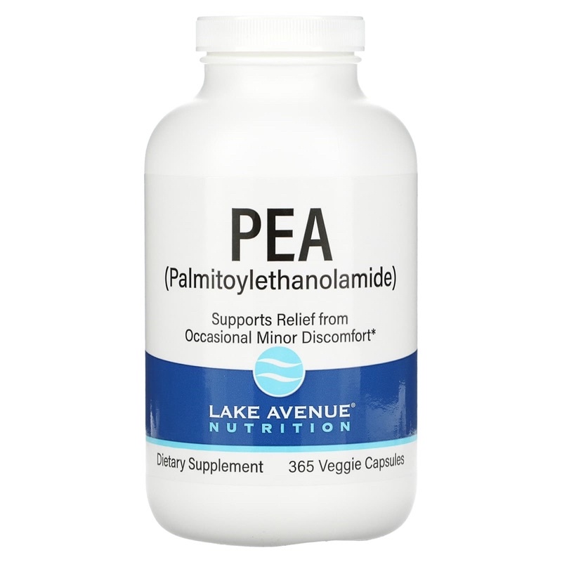 พร้อมส่ง🇺🇸 Lake Avenue Nutrition, PEA (Palmitoylethanolamide), 600 mg Per Serving, 30 ,90 ,365 Veggi
