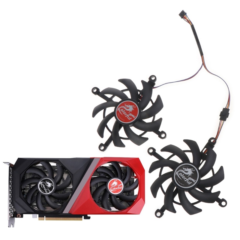 พัดลมระบายความร้อนการ์ดจอ CAPA สําหรับ Colorful GeForce RTX 3060 Ti RTX3060 4Pin 12V