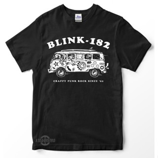 Blink182 เสื้อยืดลําลอง แขนสั้น คอกลม พิมพ์ลาย Blink 182 สไตล์พังก์ พังก์ เรียบง่าย สีเขียว sum41 92