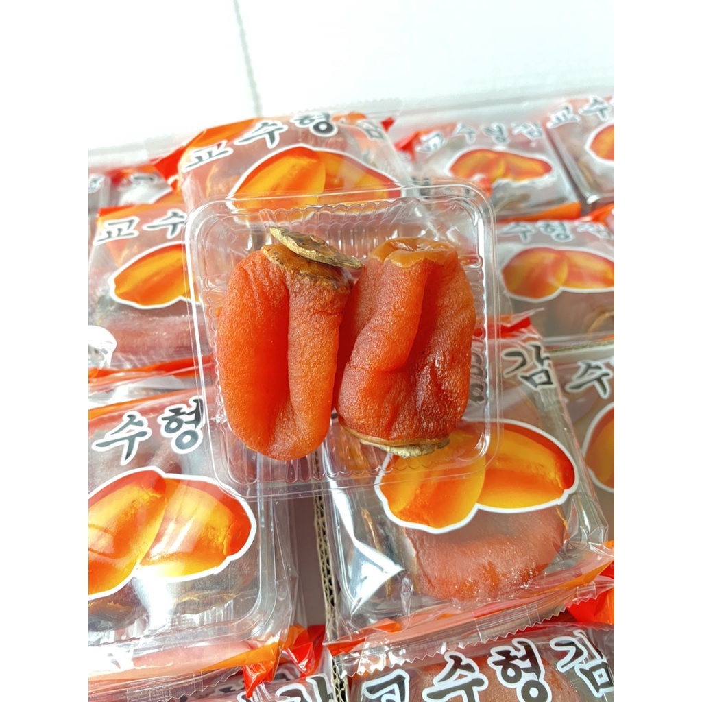 ลูกพลับอบแห้งห่อส้ม Dried Persimmon Premium นำเข้าจาก เกาหลี ผลไม้อบแห้ง (2 ลูก / 1 ห่อ)