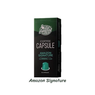 กาแฟแคปซูล Signature คาเฟ่ อเมซอน Cafe Amazon Coffee Capsule 1 กล่อง 10 แคปซูล