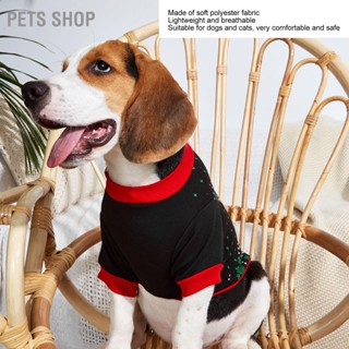 Pets Shop เสื้อกันหนาว ผ้าโพลีเอสเตอร์ แบบนิ่ม ระบายอากาศ สวมใส่สบาย สําหรับสัตว์เลี้ยง สุนัข แมว ขนาดเล็ก