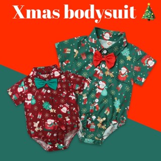 #Xmas bodysuit บอดี้สูทเสื้อเชิ้ต #ลายซานต้า รับเทศกาล #Bodysuit #ชุดเด็ก #เสื้อผ้าเด็ก