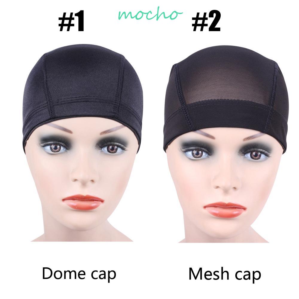 Mocho อุปกรณ์เสริมวิกผม หมวกโดม แบบสแปนเด็กซ์ ไร้กาว ยืดหยุ่น สําหรับทําวิกผม หมวกระบายอากาศ