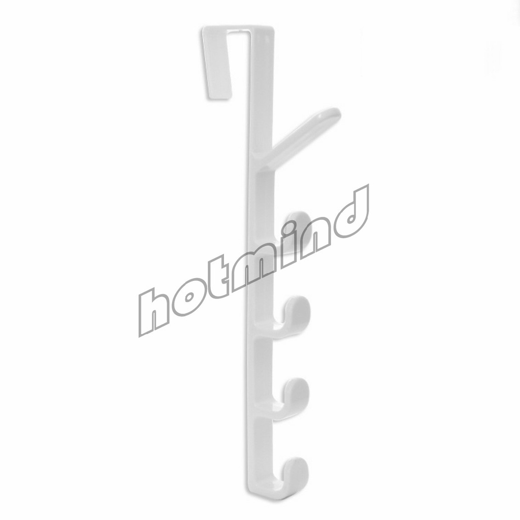 HD ที่แขวนประตู ตะขอแขวนประตู 5 ขอ ที่แขวนของเกี่ยวประตู ส่งคละสี Back Door Multipurpose Hanger - รูปที่ 5