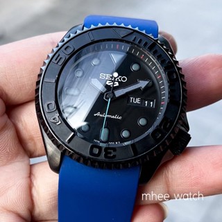 SEIKO modified 5Sport Yacht Master Blue Sport Rubber Strap