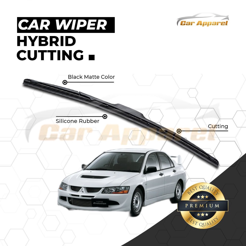 WIPER LANCER EVO 7 8 9 2001-2007 HYBRID CUTTING HYBRID 2 ชิ้น