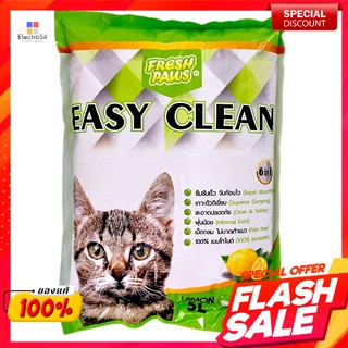 อีซี่คลีน ทรายแมว กลิ่นมะนาว 5 ล.Easy Clean Cat Litter Lemon Scent 5 L.