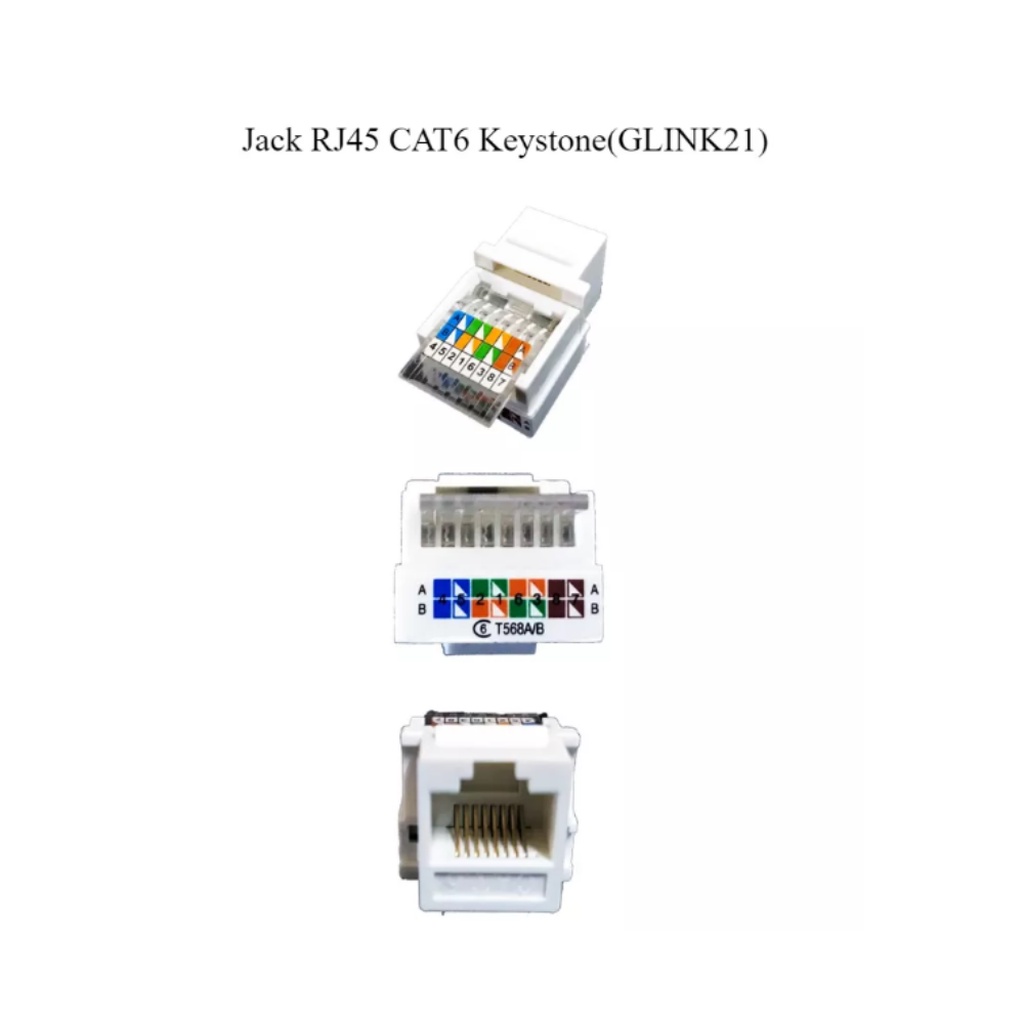 Jack RJ45 CAT6 GLINK (GLINK21) Keystone (1/PACK)