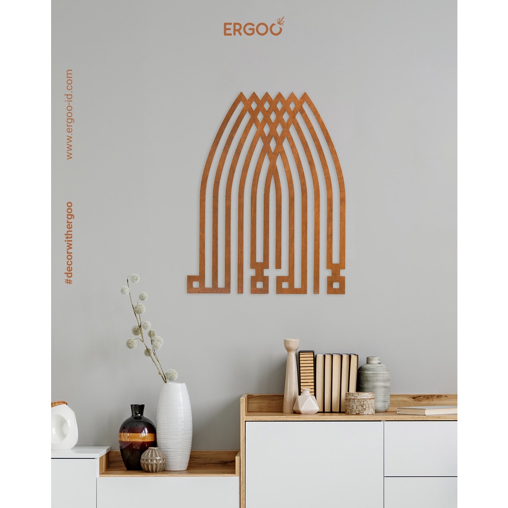 ERGOO การประดิษฐ์ตัวอักษรตกแต่งผนังของประโยคของ Tauhid - CA9