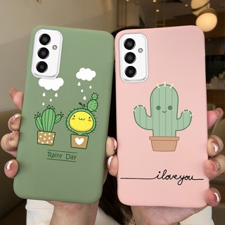 เคสโทรศัพท์มือถือ ซิลิโคนนิ่ม TPU ลายดอกไม้ หมีน่ารัก แฟชั่นหรูหรา สําหรับ Samsung M13 Galaxy M13 4G SM-M135F