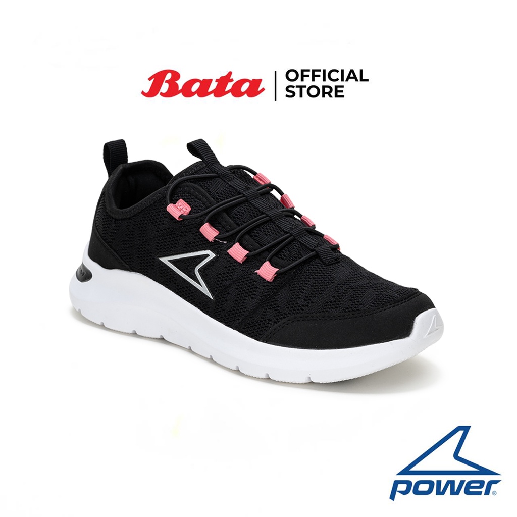Bata บาจา ยี่ห้อ Power รองเท้าผ้าใบออกกำลังกายเพื่อเดิน Walking Shoes สำหรับผู้หญิง รุ่น NX-WALK INSIGHT สีดำ 5186544