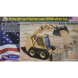 GECKO 35GM0009 US ARMY LIGHT TYPE III SKID STEER LOADER (M400W) WITH BAR TRACK [1/35]