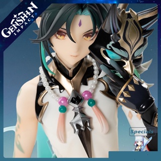 Genshin Impact Xiao โมเดลฟิกเกอร์ PVC อนิเมะ 1/7 Xiao Vigilant Yaksha ขนาด 20 ซม. สําหรับเก็บสะสม