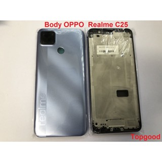 บอดี้ชุด รุ่น oppo  realme c25  บอดี้ oppo แกนกลาง+ฝาหลัง งาน ใหม่