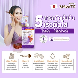 เจลฝ้าแดดSmooto Arbutin Melasma Whitening Gel