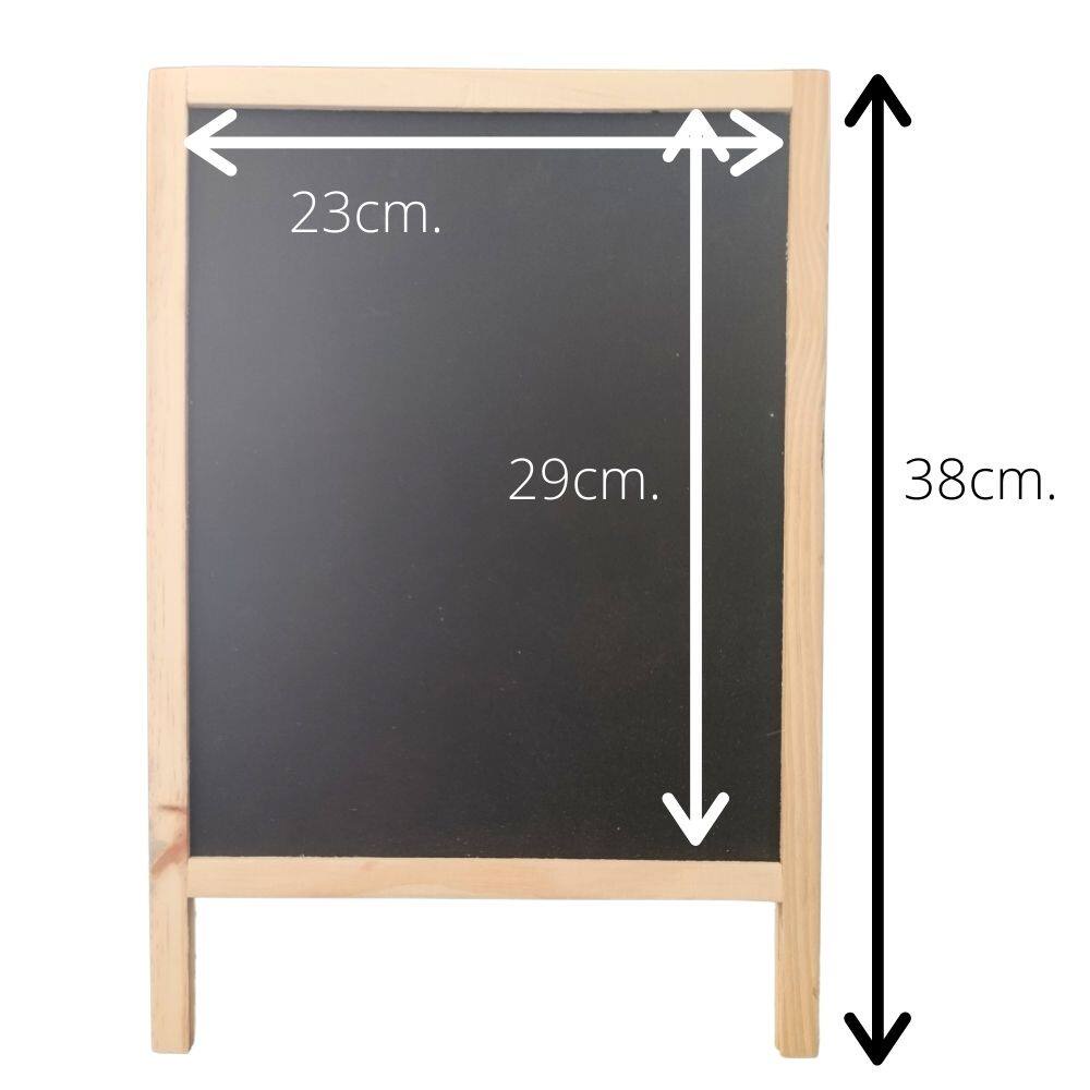 กระดานดำ blackboard กระดานไม้ ขาตั้งไม้ กระดานดำขาตั้ง 23x38 cm กระดานบอร์ด กระดานไม้อัด กระดานดำวินเทจ blackboard with