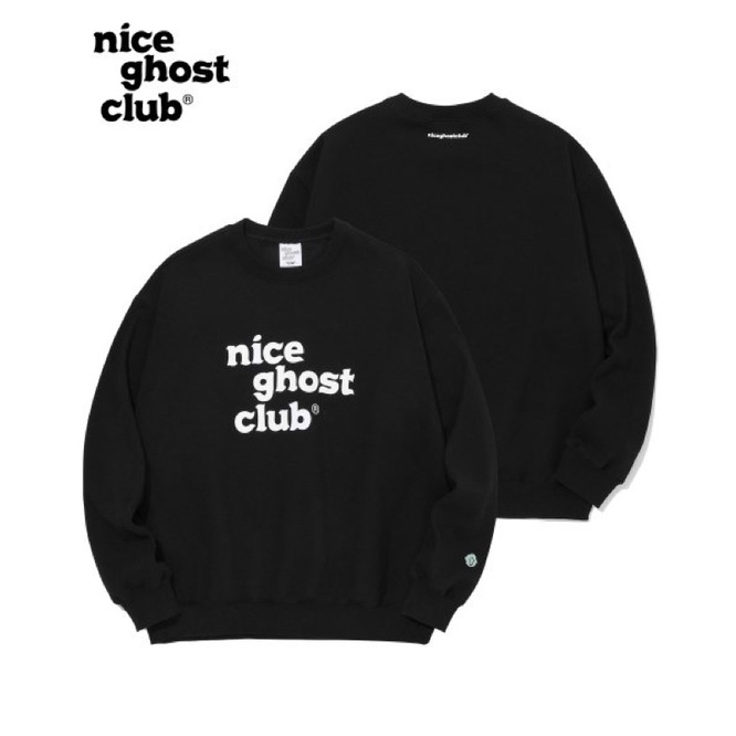 (พร้อมส่ง) แท้💯 Nice ghost club — O.G Logo Typo Sweatshirts