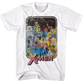 Vintage X-Men Group Picture Marvel Comics T-Shirt เสื้อเบลาส์ เสื้อคู่