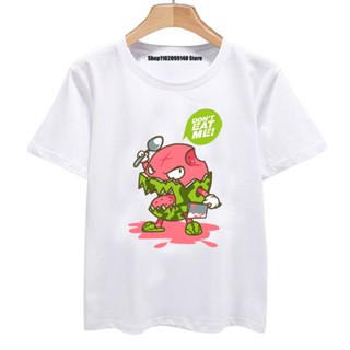 【cotton Tshirts👕】เสื้อยืดแขนสั้นลําลอง ทรงหลวม พิมพ์ลาย Dont Eat Me Funny Fruit Food สําหรับผู้ชาย และผู้หญิง