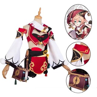 Genshin Impact Yanfei Cos Cosplay Clothing Yanfei Set and Wig