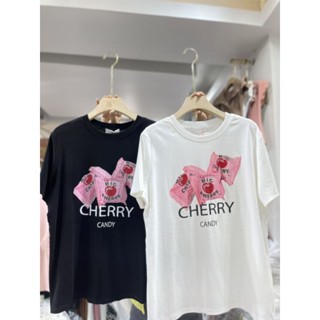 เสื้อยืดลายลูกอม Cherry🍒ป้าย its me basic