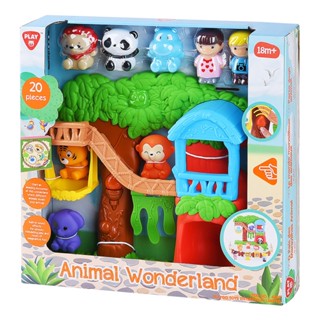 Playgotoys Play set ดินแดนสัตว์ป่า ของเล่นเสริมพัฒนาการ (PG-4369)