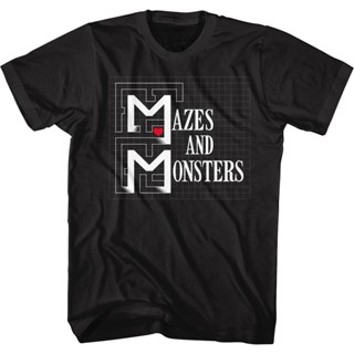 Black Mazes And Monsters T-Shirt เสื้อสาวอวบ เสื้อคนอ้วน