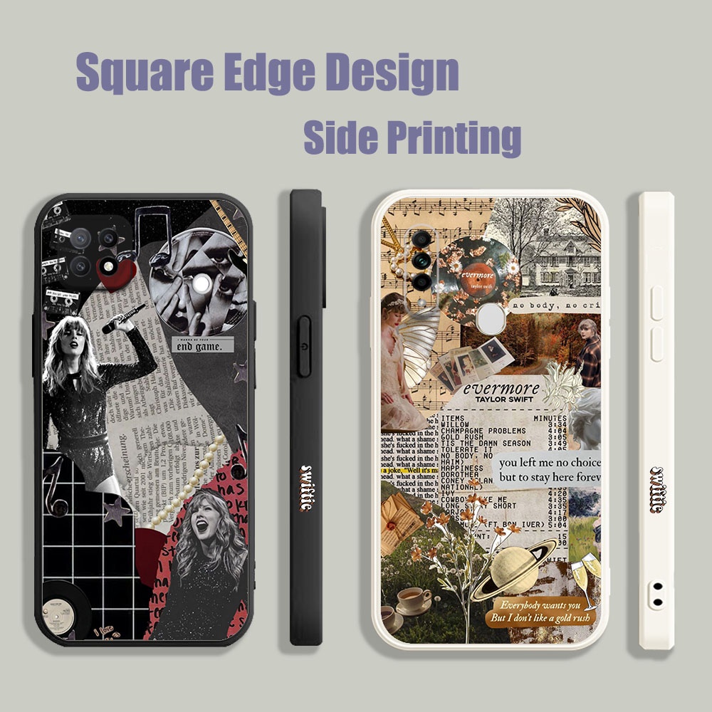 ปลอกสําหรับ OPPO A39 A57 Reno 5 7 8 A54 A54S A94 Taylor Swift เนื้อเพลงอัลบั้มความงาม WZH03 เคสโทรศั