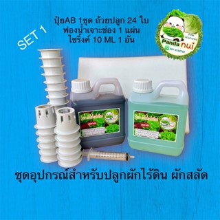 ชุดอุปกรณ์สำหรับปลูกผักไร้ดิน ผักสลัด SET 1