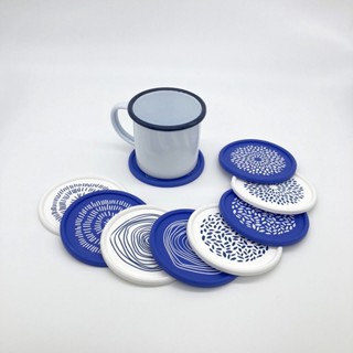 ที่รองแก้ว Screen Blue&amp;White