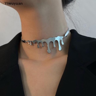 &lt;Yiwuyuan&gt; Irregular Geometric Choker Necklaces For Women Stainless Steel Snake Chain Necklace Jewelry Accessories On Sale