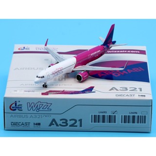 Lh4193 โมเดลเครื่องบิน JC Wings 1:400 Wizz Air Abu Dhabi Airbus A321neo Reg:A6-WZB