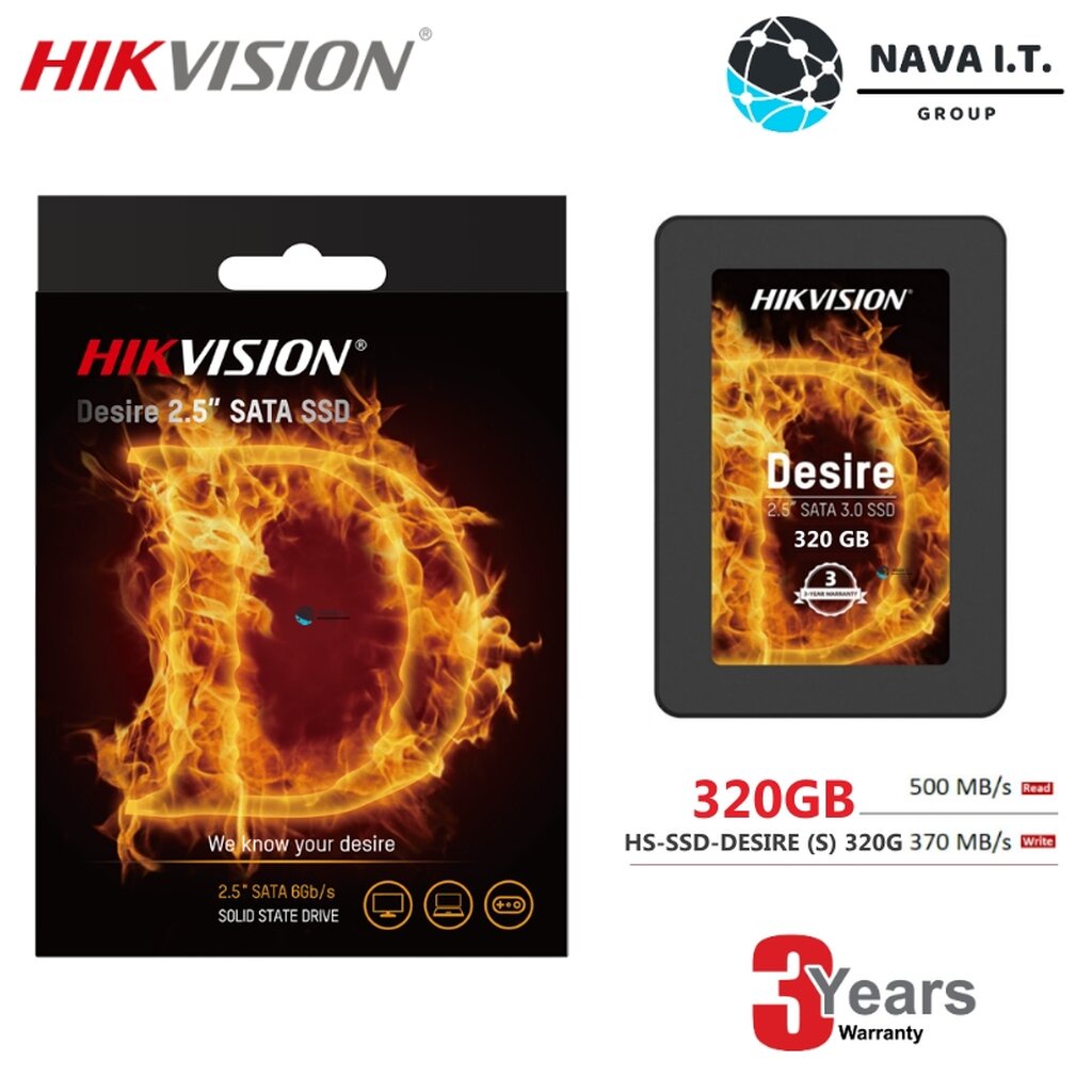 ⚡️กรุงเทพฯด่วน1ชั่วโมง⚡️ HIKVISION Desire(S) 2.5 SATA 6 Gb/s SSD 320 GB ...
