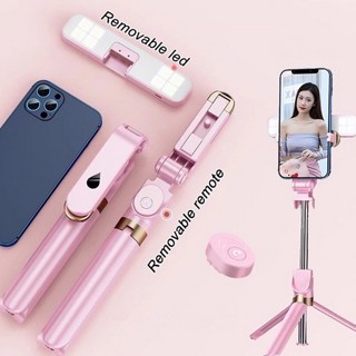 🔥🔥 (มีในสต็อก) selfie stick ไม้เซลฟี่บลูทูธหมุนได้ 360 องศาแบบชาร์จไฟไม้เซลฟี่พร้อมขาตั้งกล้อง 1 เมตร พร้อมรีโมทบลูทูธ