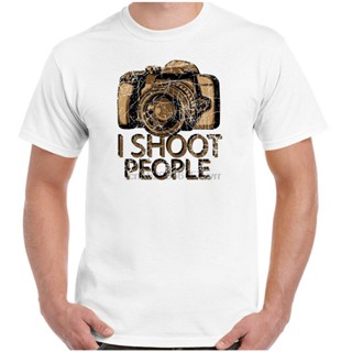 เสื้อยืด แบบนิ่ม ระบายอากาศได้ดี พิมพ์ลาย I Shoot People เข้ากับทุกการแต่งกาย แบบเรียบง่าย สําหรับถ่ายภาพ เสื้อยืดสีพื้น