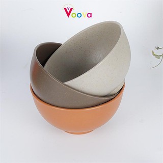 VOOVA Pine Fiber Tableware / European Simple Plain Color Rice Bowl / Household Mangkok / Instant Noodles Mangkok / Food Grade / Fall Resistant/Mangkuk Nasi