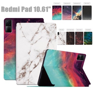 Redmi Pad 10.61" 2022 Tablet Smart Case Luxury Marble Series High Quality Non-slip Leather Stand Flip Cover